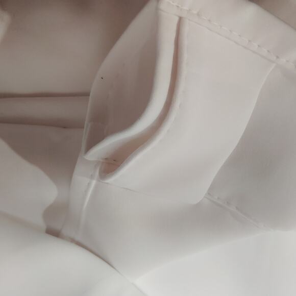 White Short Curtains 42x63 Room Darkening Thermal Insulated Drapes 2 Panels - Picture 9 of 11